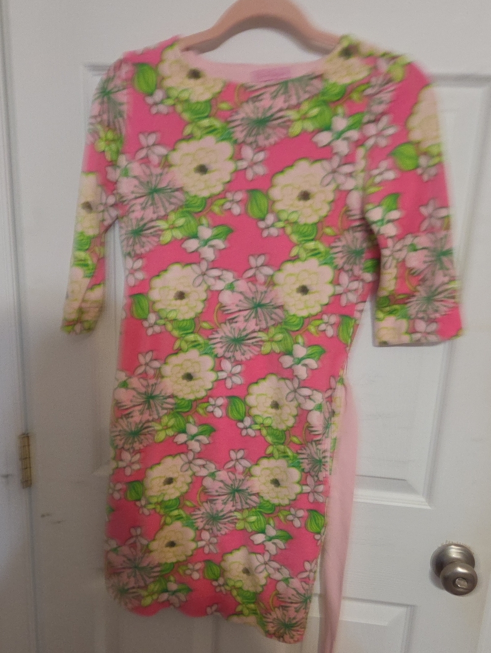 Lilly Pulitzer Velvet VintagePink Floral Mini Dress